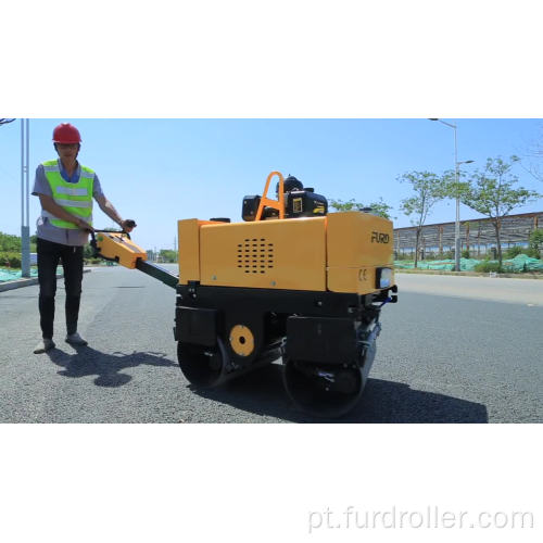 800 kg a gasolina compactador vibratório mini compactador de rolo de estrada FYL-800